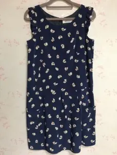 Lois CRAYON  ブルー花柄ワンピース