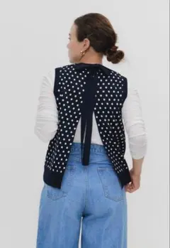 yori 今期新作　リボンチュールジレ　トップス shirocon リボンチュールジレ | shirocon| yori