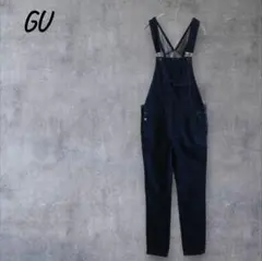ジーユー GU デニムサロペット オーバーオール カジュアル ポケット Sサイズ