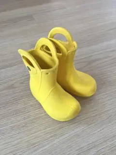 Crocs キッズ レインブーツ イエローのサムネイル