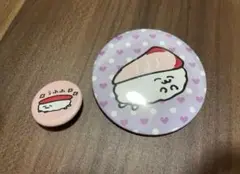 おしゅしだよ　缶バッジ　2個セット　やばいちゃん