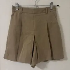 GU ショートパンツ スカート ベージュ プリーツ