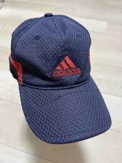 adidas メッシュキャップ ネイビー/レッド