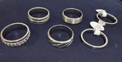 新品指輪　メタルリングセット 6点 サイズ12