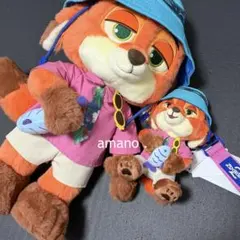 ディズニーストア ズートピア ニック ぬいぐるみ ぬいぐるみキーホルダー セット