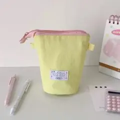 パステルカラー ペンケース 小物収納ポーチ