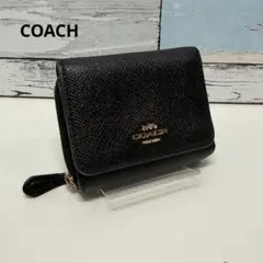 COACH コーチ 3つ折り 財布 ブラックのサムネイル