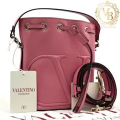 【未使用に近い】ヴァレンティノ Vロゴ 巾着 ハンドバッグ ショルダーバッグのサムネイル