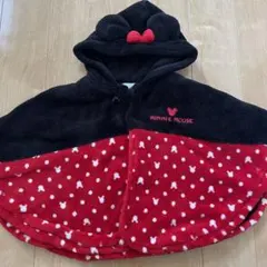 値下げ☆ディズニー　ミニーマウス フリースポンチョ 60~70