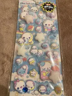 ピカプニシール ぷくぷくあわわちゃん 蓄光 ぷにぷにパーツつき