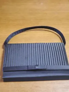 ブラックフォーマルバッグ プリーツデザイン