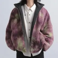 【HARE】リバーシブルアブストラクトボアブルゾン