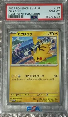 SV-P 291「ジムバトルプロモ」ピカチュウ「PSA10」 - メルカリ