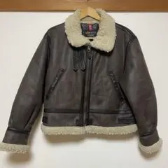 ALPHA インターナショナル B-3 フェイクムートン フライトジャケット　M