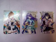 ホロライブ　メタリックプラカード　3枚セット　ムーナ　オーロクロニー　七詩ムメイ