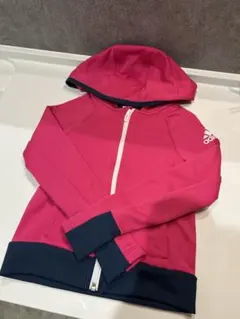 adidas フード付きジャケット ピンク 120cm