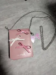 JILLSTUART リボン ショルダーメイクポーチ ピンクのサムネイル