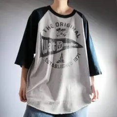 Disney ディズニー オールド ミッキー ラグランTシャツ グレー 2XL