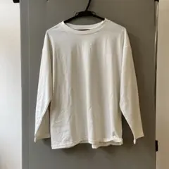 春コーデ　ディアフルプルオーバーL白カットソーしまむら