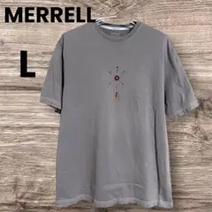 希少【装飾モデル】メレル Tシャツ L グレー ビーズ 刺繍 バックプリントのサムネイル