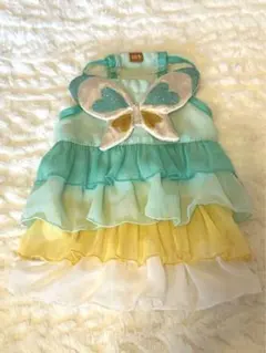 犬服 フリルドレス 蝶のデザイン ハロウィン衣装