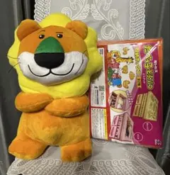 たべっ子どうぶつ THE MOVIE らいおんくん超BIGぬいぐるみ収納ボックス