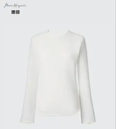 UNIQLO シアークルーネックT オフホワイト