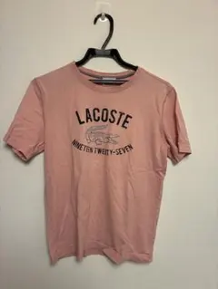 LACOSTE ラコステ ピンク Tシャツ ロゴ 半袖 M