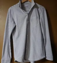 NICOLE CLUB FOR MEN ストライプ長袖シャツ　46Mサイズ