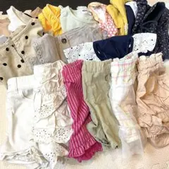 女の子 春夏秋服まとめ売り コーデ売り15点 100cm 保育園 幼稚園