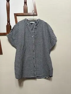 Lugnoncure ギンガムチェック 半袖 ブラウスのサムネイル