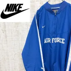 JQ105《AIR FORCE》ナイキ　ハーフジッププルオーバー　刺繡ロゴ