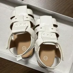 西松屋で購入　ベビー白色サンダル　13センチのサムネイル