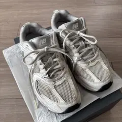 【訳あり】ニューバランス 530 ホワイト シルバー MR530 24.5cm