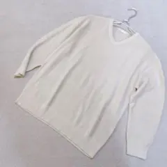 【CINEMA CLUB】シネマクラブ Vネック ニット長袖 薄手