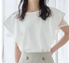 【新品未使用】coca コカ 2way チュールレイヤードトップス ホワイト M