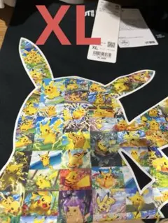 ポケモン ユニクロ ピカチュウ Tシャツ Lサイズ　ブラック 新品