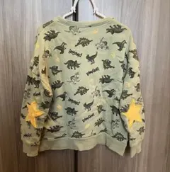 ベルメゾン 恐竜 裏毛トレーナー 星 120cm