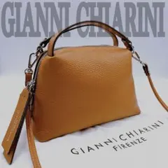 ✨未使用級✨【ジャンニキャリーニ】アリファS 2Way ショルダーバッグ レザー