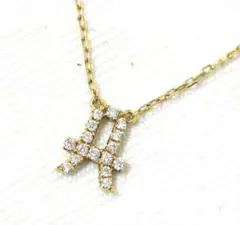 AHKAH K18 ダイヤモンド ネックレス イニシャル Aのサムネイル