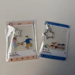 クレヨンしんちゃん アクリルフォトフレーム キーホルダー クリアカード