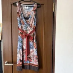 Bou Jeloud ノースリーブワンピース　ボタニカル柄