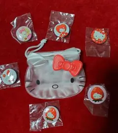 ハローキティ　缶バッチセット