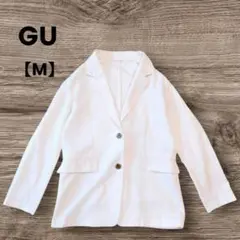 GU　オーバーサイズ　テーラードジャケット　ホワイト　ユニクロ　レディース　M