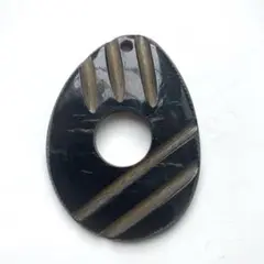 水牛製卵型ストライプデザイン