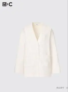 ユニクロcソフトニットVネックカーディガン オフホワイト