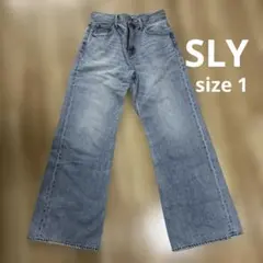 値下げ✴︎SLY JEANS ワイドレッグデニム 160/60A