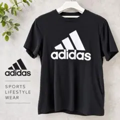 adidas アディダス ロゴTシャツ 黒 メンズ M