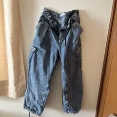 カーゴデニムパンツ ブルーのサムネイル