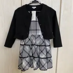 ♡新品♡a.v.v 120cmチェック柄フリルドレス ボレロ 入学式・発表会